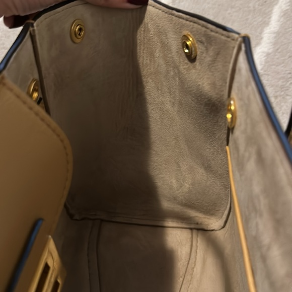 NWT Michael Kors Collection Bancroft Md Satchel, Denim/Genuine Leather - Picture 14 of 16